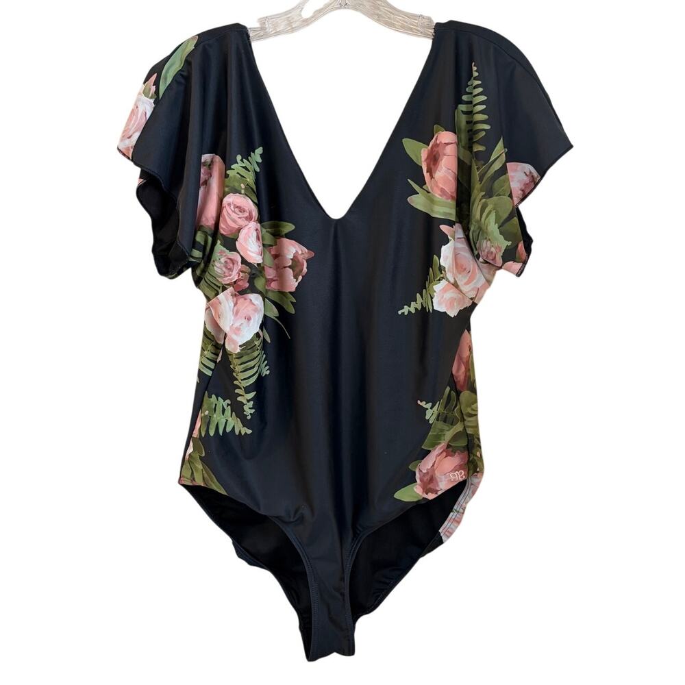 Albion One Piece Floral Swimwear Size XL